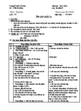 Giáo án Lớp 2 - Tuần 27 - Năm học 2014-2015